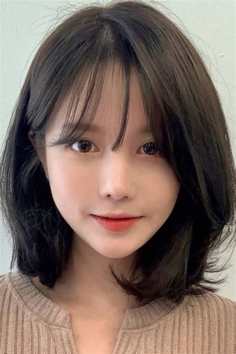 shoulder length hairstyles korean